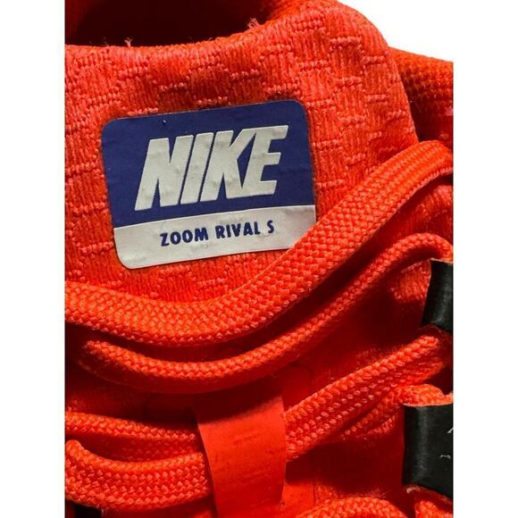 Nike Men Size 8  Zoom Rival S Running Shoe Racing Spikes Black Red - Picture 5 of 9